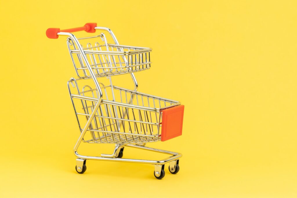 Double basket shopping cart