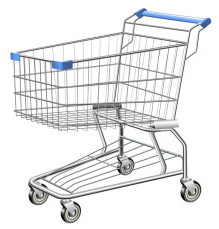 Standard blue shopping cart