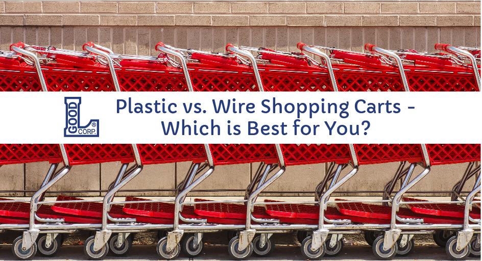 Row of red shopping carts.