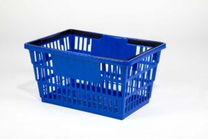 large basket dark blue