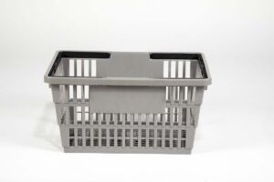 large gray basket