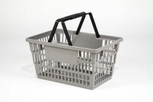 large gray basket