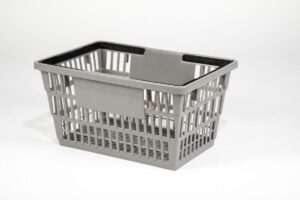 large gray basket