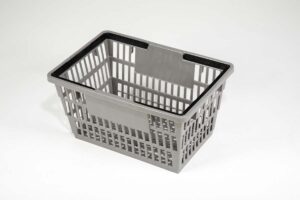 large gray basket