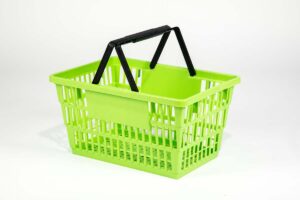 large basket lime green