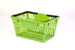 large basket lime green