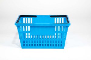 large basket sky blue