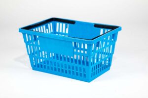 large basket sky blue