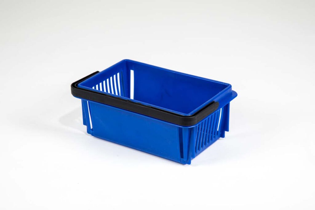 Cabilock 2 Pcs Mini Plastic Basket blue basket Bathroom Basket shopping  basket toy Small Bucket shopping basket for cart mini baskets for favors