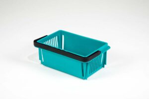 mini basket teal