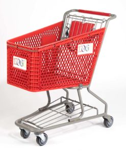 plastic cart red