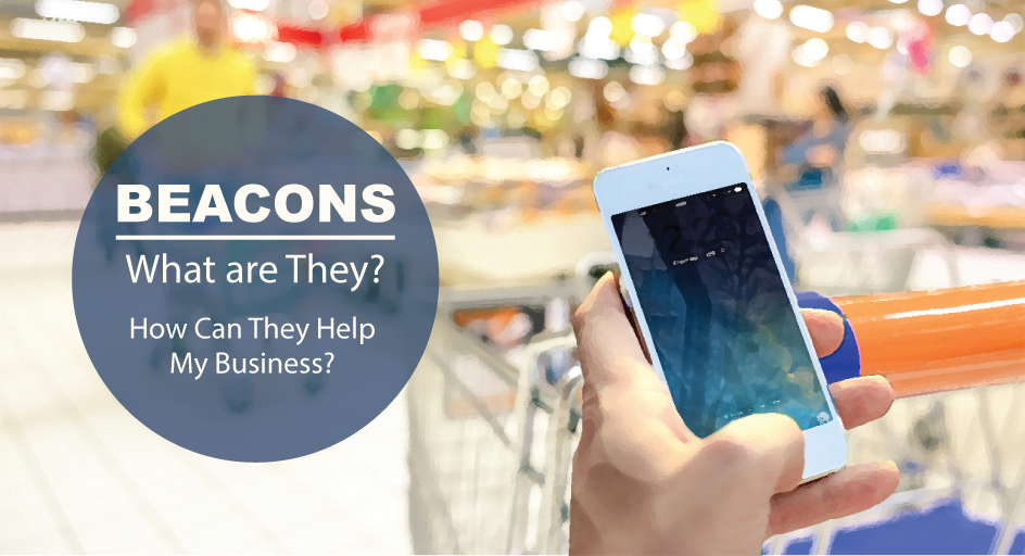 A close-up of a smartphone with a metal shopping cart in a supermarket in the background.