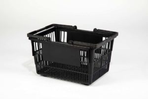 Tall Black Basket