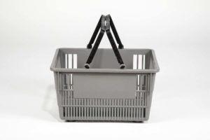 tall basket gray