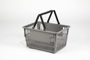 tall basket gray