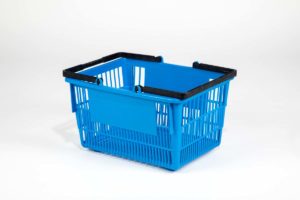 tall basket medium blue