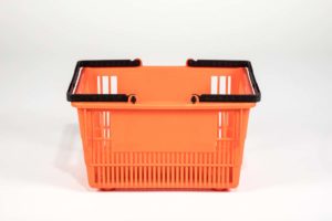 tall basket orange