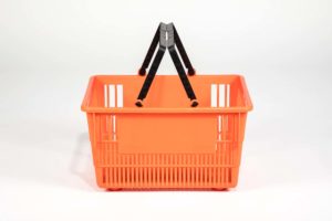 tall basket orange