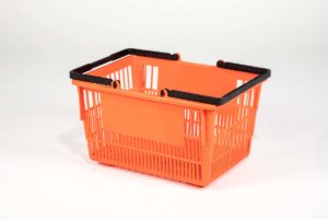 tall basket orange