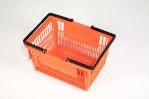 tall basket orange