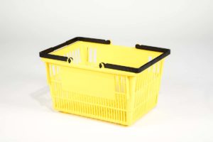 tall basket yellow