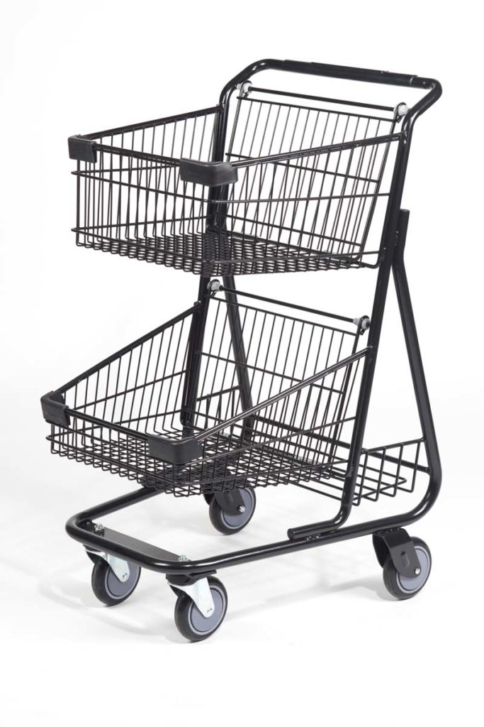 Black Steel Shopping cart